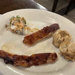 WooChi Super Buffet - Sushi, Chicken Teriyaki (4), dumplings