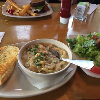The Onion - Excellent chicken and rice soup with dinner salad and garlic bread. - New American Near Me - Spokane, Washington The Onion - Excellent chicken and rice soup with dinner salad and garlic bread. - New American Near Me - Spokane, Washington