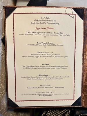 Chef's Table by null