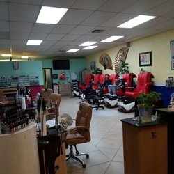 Nail House - They have brand new massage chairs!!! I love it!