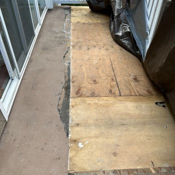 Norco Epoxy Concrete Coatings - Before- unfinished balcony with old waterproofing - Flooring Near Me Norco Epoxy Concrete Coatings - Before- unfinished balcony with old waterproofing - Flooring Near Me
