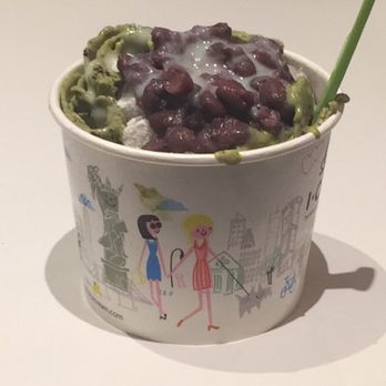 I CE NY - Matcha Mania: green tea ice cream mixed in with crushed oreos and topped with mochi, red bean, and condensed milk - Desserts Near Me - New York, New York I CE NY - Matcha Mania: green tea ice cream mixed in with crushed oreos and topped with mochi, red bean, and condensed milk - Desserts Near Me - New York, New York