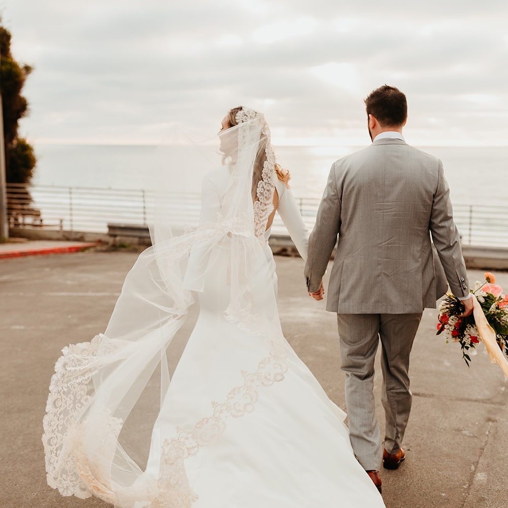 Julie Harris Designs - Custom veil using Mom's lace from 70s. Photo by Kami Olavarria - Bridal Near Me - Los Angeles, California Julie Harris Designs - Custom veil using Mom's lace from 70s. Photo by Kami Olavarria - Bridal Near Me - Los Angeles, California