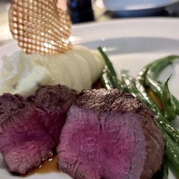 Chestnut - Petite Filet | Butter Whipped Mash, Haricot Verts, Potato Gaufrette, Red Wine Demi, Chive Butter - New American Near Me - Asheville, North Carolina