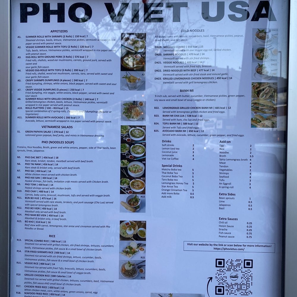 Pho Viet USA - menu - Vietnamese Near Me - Bethesda, Maryland Pho Viet USA - menu - Vietnamese Near Me - Bethesda, Maryland