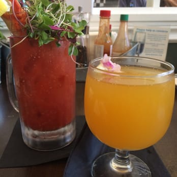 Starling Diner - Bloody Mary and Peach Mango Mimosa - New American Near Me - Long Beach, California