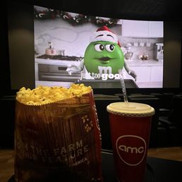 Popcorn and medium drink
