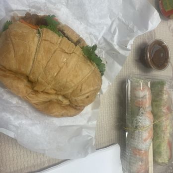 Ba-Le Sandwich Shop - The Bah Mi with croissant and summer rolls - Vietnamese Near Me - Mililani, Hawaii Ba-Le Sandwich Shop - The Bah Mi with croissant and summer rolls - Vietnamese Near Me - Mililani, Hawaii