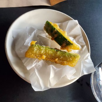 Tomo - Amuse - tempura squash. Very good. - New American Near Me - Seattle, Washington Tomo - Amuse - tempura squash. Very good. - New American Near Me - Seattle, Washington