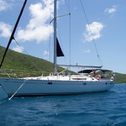St John Yacht Charters - Survivan at anchor on St John