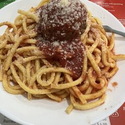 Spaghetti and meatballs
