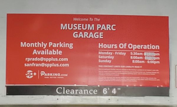 Museum Parc Garage - near Moscone Center by null