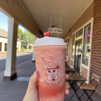 Tea Dojo - Watermelon green tea - Bubble Tea Near Me - Vacaville, California Tea Dojo - Watermelon green tea - Bubble Tea Near Me - Vacaville, California
