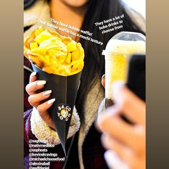 SAGO TOGO - Mango Tango Mochi Style Bubble Waffle - Bubble Tea Near Me - New Westminster, British Columbia SAGO TOGO - Mango Tango Mochi Style Bubble Waffle - Bubble Tea Near Me - New Westminster, British Columbia