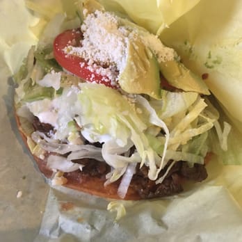 Chopollos - Carne asada (beef) tostada - Mexican Near Me - Portland, Oregon