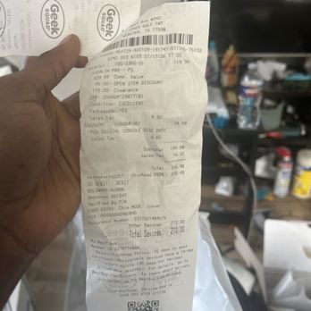Best Buy Baybrook - Receipt - Electronics Near Me - Webster, Texas
