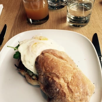 Shaker + Spear - Breakfast sandwich and apple juice - Seafood Near Me - Seattle, Washington Shaker + Spear - Breakfast sandwich and apple juice - Seafood Near Me - Seattle, Washington