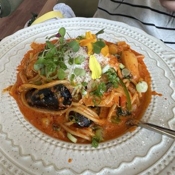 Whisper - Jjampong pasta - Breakfast & Brunch Near Me - San Mateo, California
