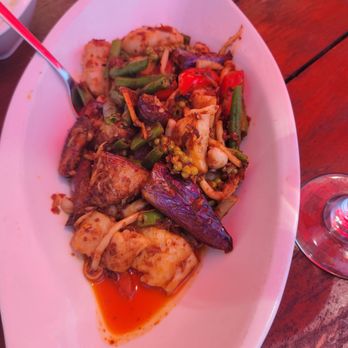 Mint Leaf Cuisine - Spicy young peppercorn with basa fish fillet - Asian Fusion Near Me - Saratoga, California Mint Leaf Cuisine - Spicy young peppercorn with basa fish fillet - Asian Fusion Near Me - Saratoga, California