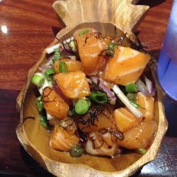 Hukilau - Salmon poke - Hawaiian Near Me - San Jose, California