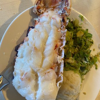 Spencer's Fresh Markets - This is a lobster tail purchased there .. and that is a large 11 inch dinner plate ..!, - Grocery Near Me - Santa Maria, California