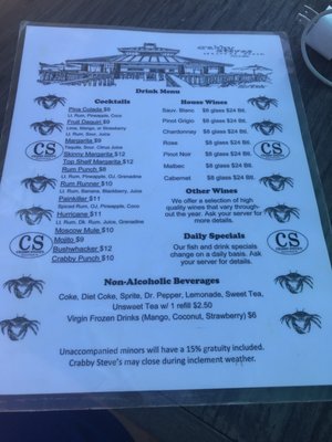 Menu photo 8 Crabby Steve's Seacrest, FL Menu photo 8 Crabby Steve's Seacrest, FL