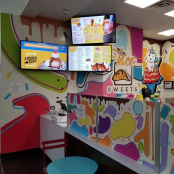 Taco Sweets - Ice Cream Tacos - The mall set up - Desserts Near Me - Austin, Texas Taco Sweets - Ice Cream Tacos - The mall set up - Desserts Near Me - Austin, Texas