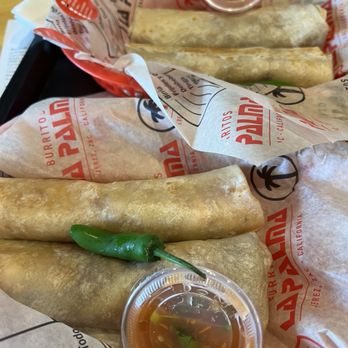 Burritos La Palma - Frijol Con Queso x2, Birria, Chicken Tinga - Mexican Near Me - Costa Mesa, California