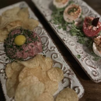 The Hollow - Steak Tartare + Deviled Egg Flight - Cocktail Bars Near Me - Columbia, South Carolina