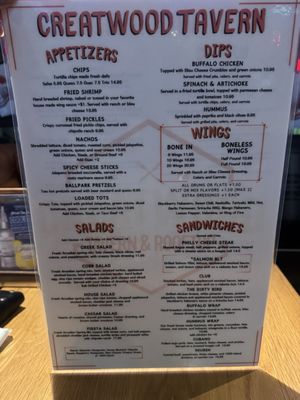 Menu photo 1 Creatwood Tavern Smyrna, GA