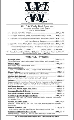 Menu photo 2 Water St Cafe Geneva, NY