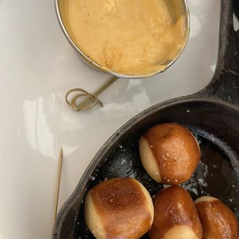 Stanley Beer Hall - Pretzel bites with cheese dip - Beer Gardens Near Me - Aurora, Colorado