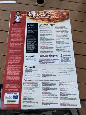 Menu photo 1 Dominic's Pizza Medina, OH