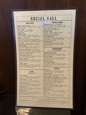 Menu photo 7 Social Hall Tempe, AZ