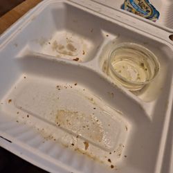 The end result of my sandwich and fries... 100% satisfied