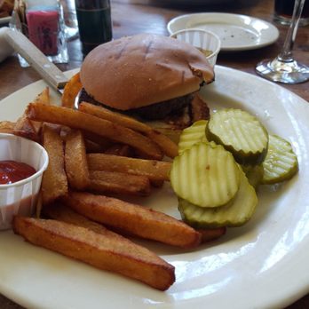 Liberty Bar - Cheeseburger, mustard and pickles only - American Near Me - San Antonio, Texas