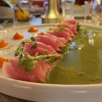 Aromas del Peru - Fantastic & Fresh! Pictured: Tuna Tiradito. Excellent choice for authentic Peruvian food. Highly recommend! - Peruvian Near Me - Pompano Beach, Florida Aromas del Peru - Fantastic & Fresh! Pictured: Tuna Tiradito. Excellent choice for authentic Peruvian food. Highly recommend! - Peruvian Near Me - Pompano Beach, Florida