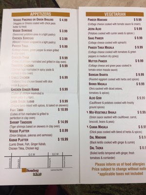 Menu photo 3 Bombay On the Lake Etobicoke, ON Menu photo 3 Bombay On the Lake Etobicoke, ON