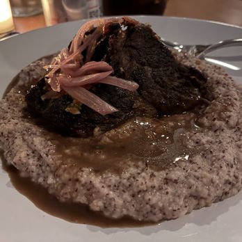 Caprae Restaurant - Braised short rib over polenta - New American Near Me - Champaign, Illinois