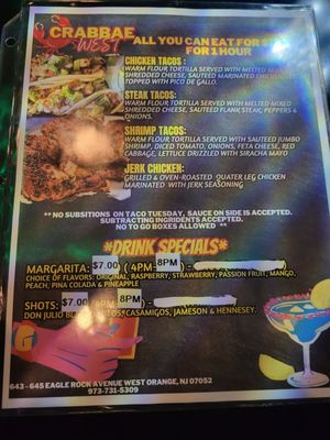 Menu photo 2 Crabbae West Bar & Grill West Orange, NJ Menu photo 2 Crabbae West Bar & Grill West Orange, NJ