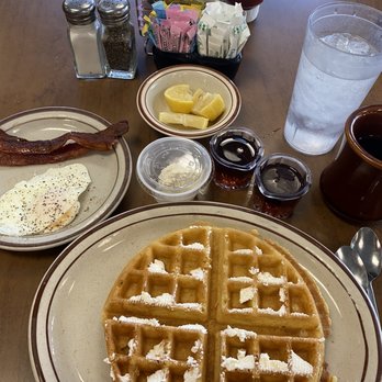 Weck's - Waffle with egg and bacon. - Breakfast & Brunch Near Me - Albuquerque, New Mexico Weck's - Waffle with egg and bacon. - Breakfast & Brunch Near Me - Albuquerque, New Mexico