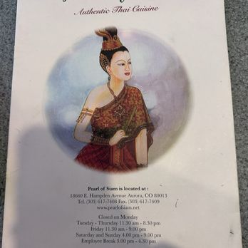 Pearl of Siam - Menu - Thai Near Me - Aurora, Colorado Pearl of Siam - Menu - Thai Near Me - Aurora, Colorado