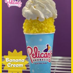 Pelicans SnoBalls - Banana Cream!