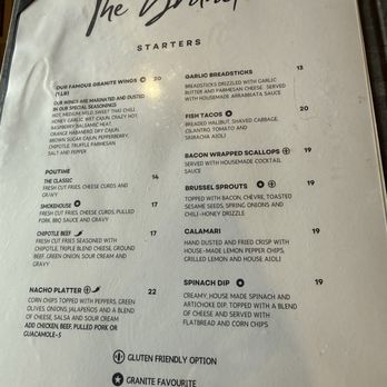 The Granite - Menu - Canadian (New) Near Me - Bancroft, Ontario The Granite - Menu - Canadian (New) Near Me - Bancroft, Ontario