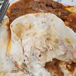 El Azteca Mexican Restaurant - Soggy tortilla from the rest of the food and queso