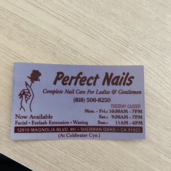 Perfect Nails - Call and make an appointment - Nail Salons Near Me - Sherman Oaks, California