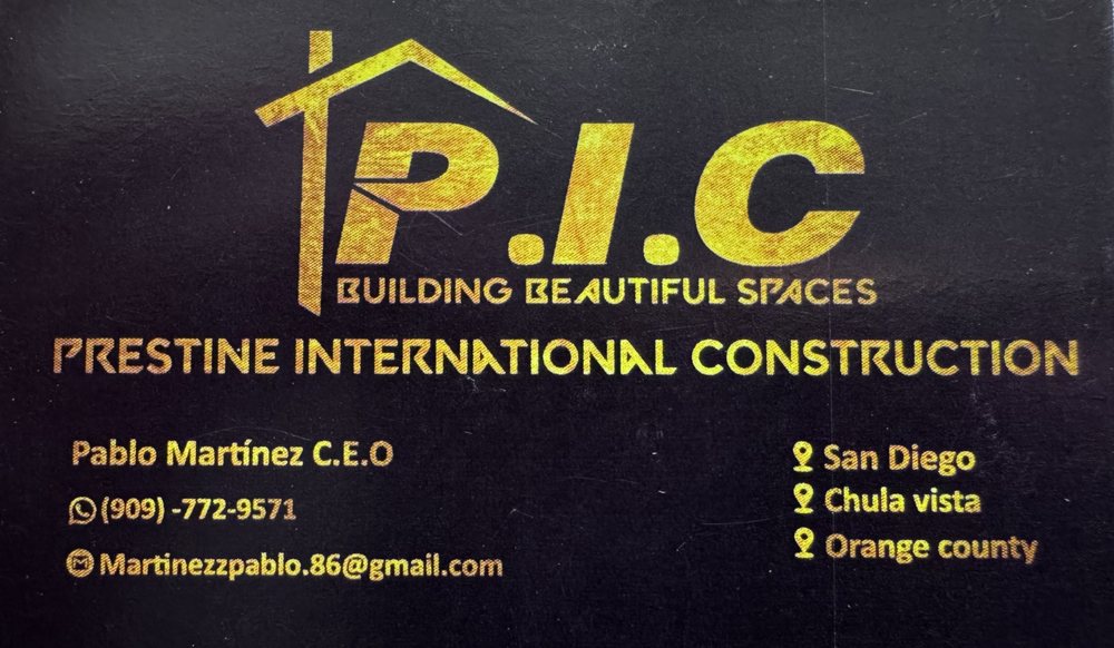 Slide of Pristine International Construction