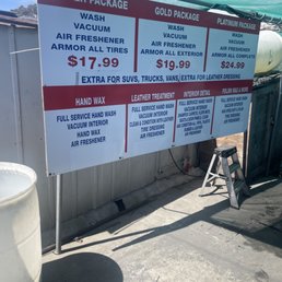 Car wash menu & services Car wash menu & services