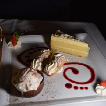 Tartufo - Warm chocolate cake, Double Cannoli, Limoncello Mascarpone Cake - Italian Near Me - Newton, Massachusetts