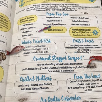 Seafood Kitchen - The Menu! - Seafood Near Me - Atlantic Beach, Florida